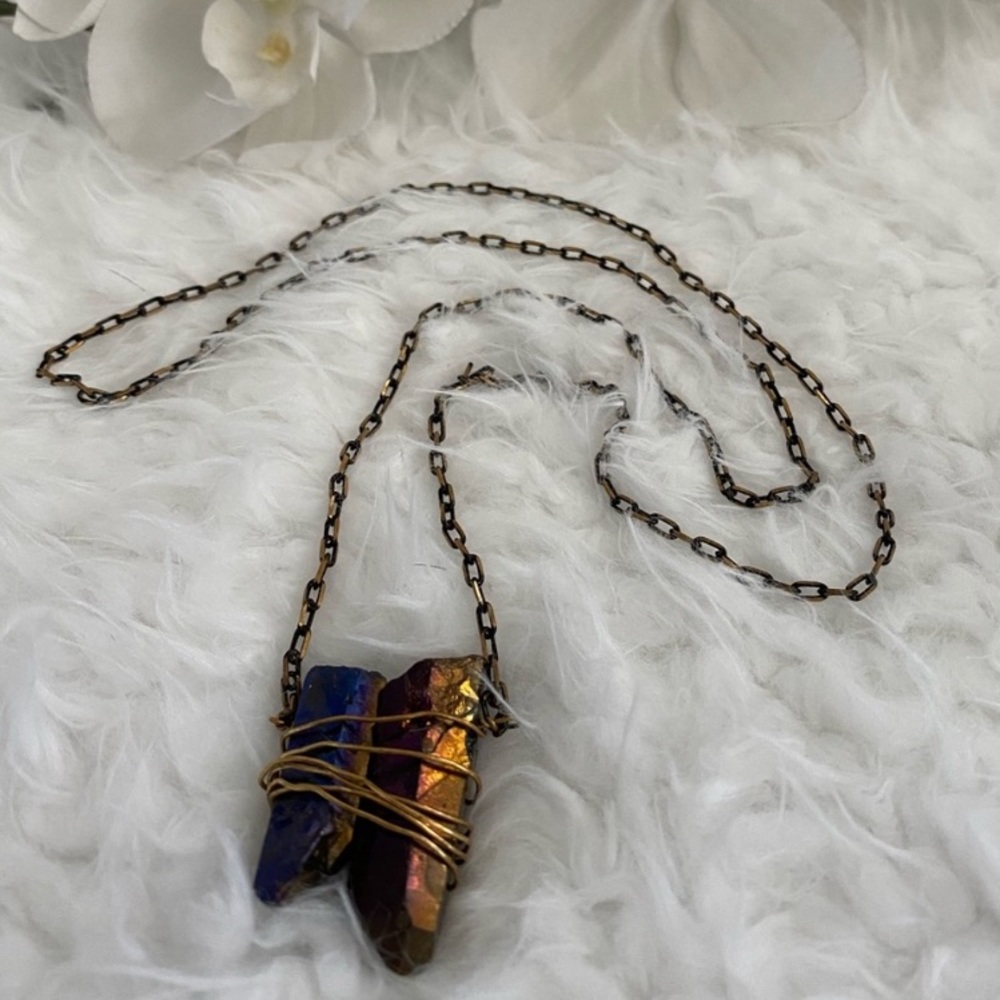 Iodized Crystal & Wire Necklace💎